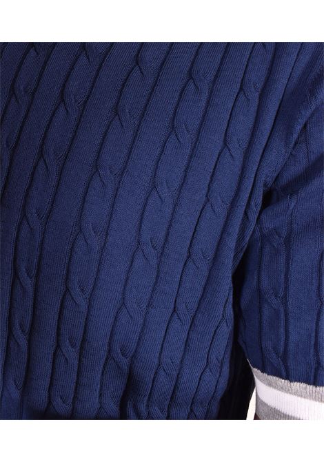 Gran Sasso half sleeve shirt Fresh Cotton beige blue GRAN SASSO | 5719420679578